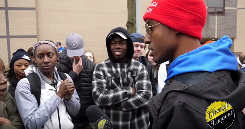 Black Trump Supporter Frees College Students From Liberal Programming
