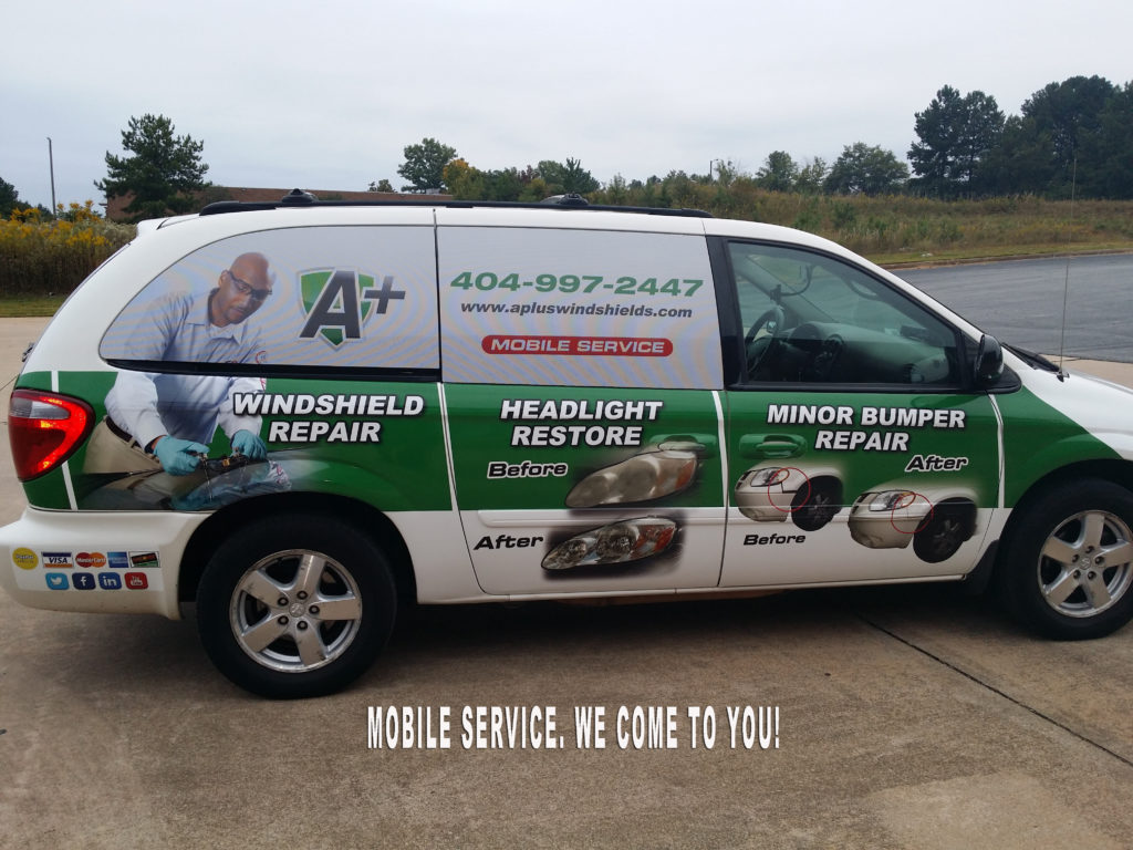 Save your windshield, Save your money | A Plus Auto Glass Windshield Repair Replacement & Headlight Restorations in Atlanta GA