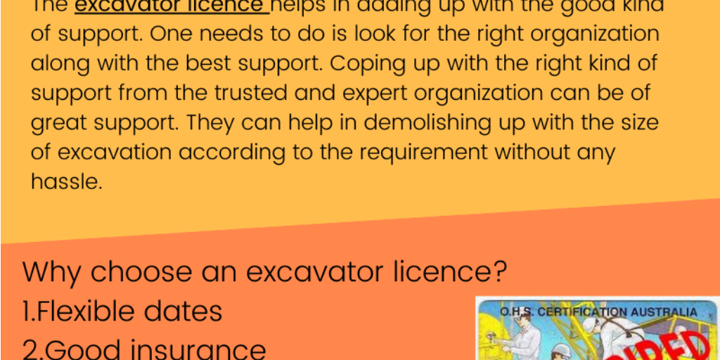 Apply For Excavator Licence In Australia - Infogram