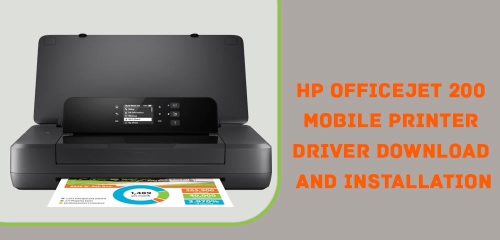 HP OfficeJet 200 Mobile Printer Driver Download and Installation