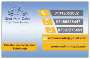 Airport Taxis Edinburgh | Local & Airport Taxis Edinburgh | Scot Mini Cabs