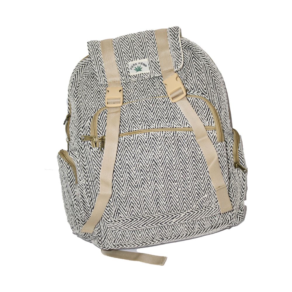Hemp Backpack with Laptop pocket - Mankib