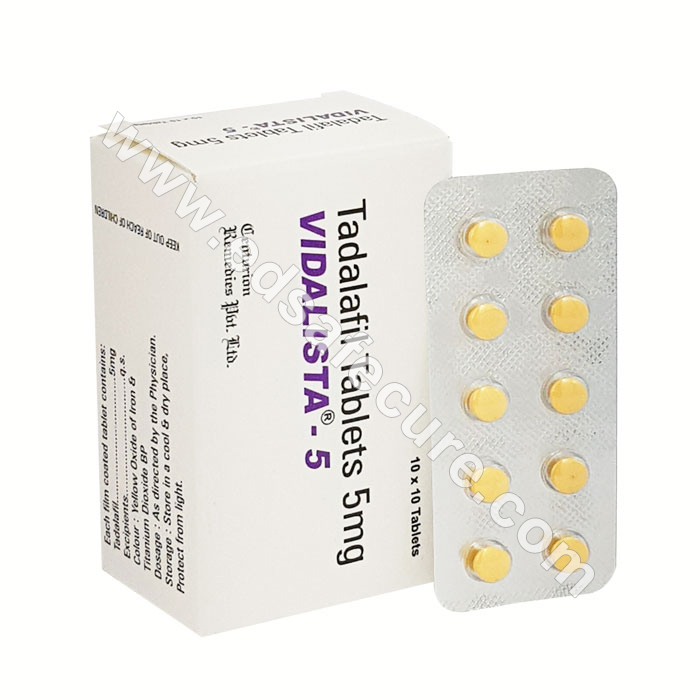 Vidalista 5Mg (Tadalafil) Pill | Dosage | Use | Best Reviews