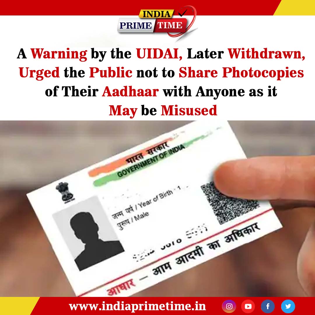 Know these simple steps to secure your Aadhaar Card - India Prime Time