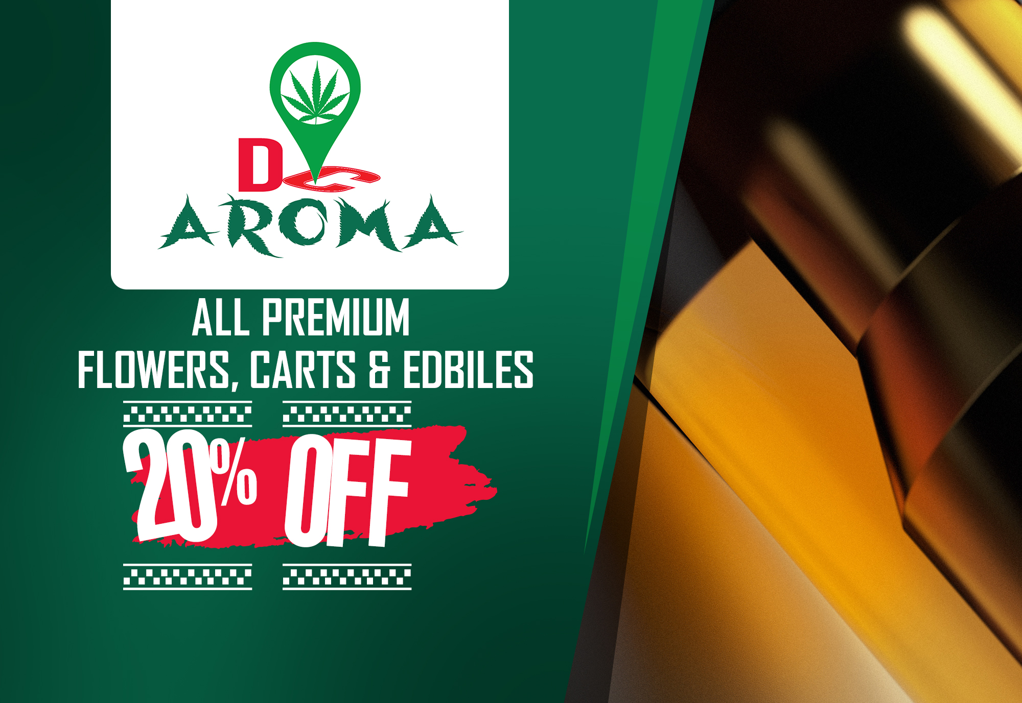 Legal & Premium Weed, Cannabis Delivery Services | Best Dispensary in Washington | DC Aroma