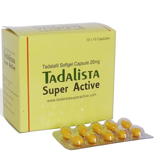 Tadalista Super Active 20mg (Tadalafil) – Soft Gelatin Capsules - medzpill