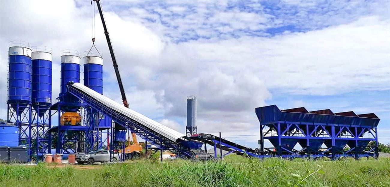 Planta De Concreto AJ-180 Se Ha Instalado En Filipinas - AIMIX