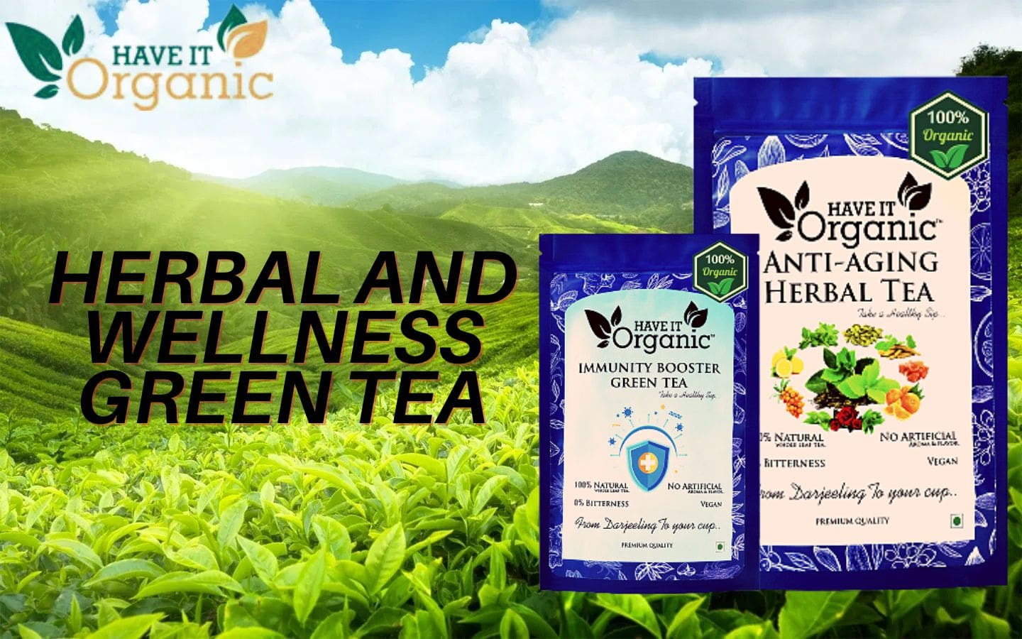 Online Have It Organic Herbal and Wellness Green Tea - Tea