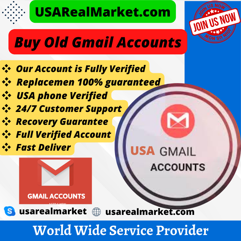 Buy Old Gmail Accounts - 100% Real & USA verified accounts