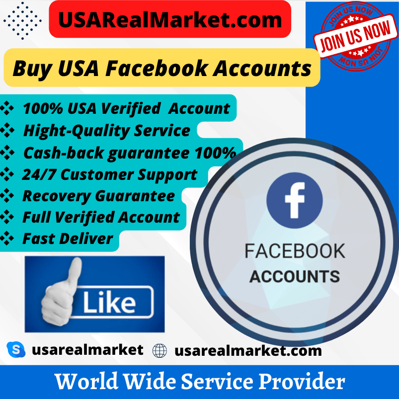 Buy USA Facebook Accounts - 100% Real Aged FB PVA Acc