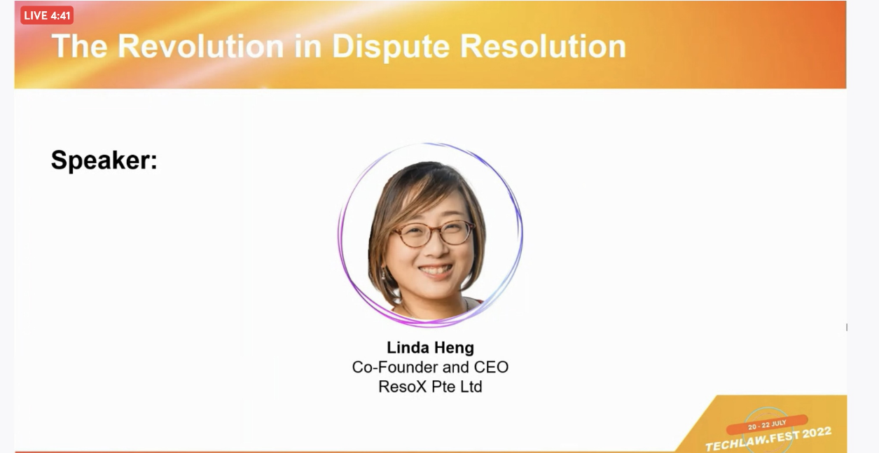 TechLaw Fest - Revolution In Dispute Resolution Singapore