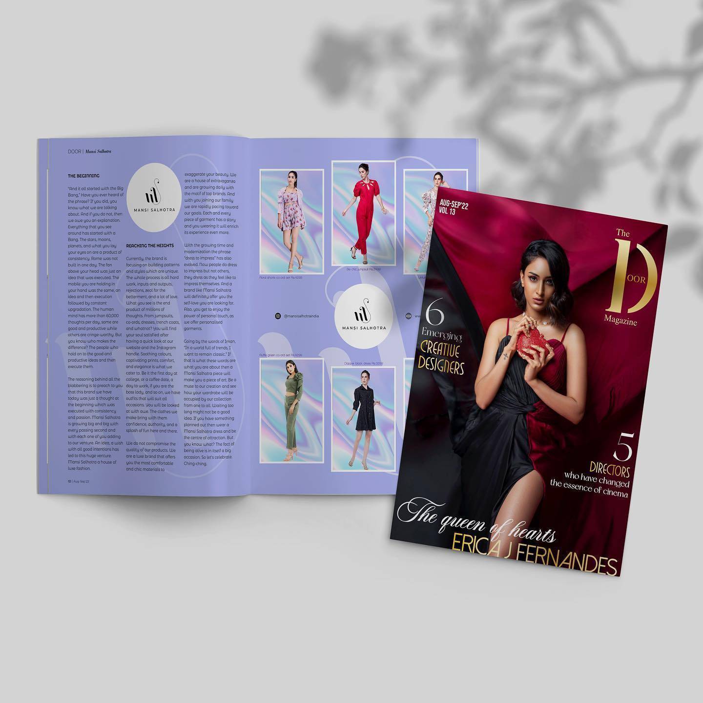 Mansi Salhotra’s All New Trends Featured in the Door Magazine - Mansi salhotra