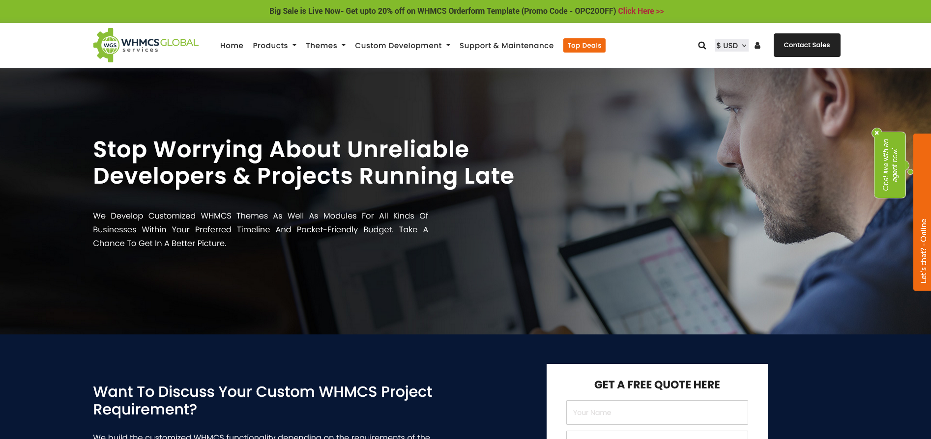 WHMCS Theme Customization