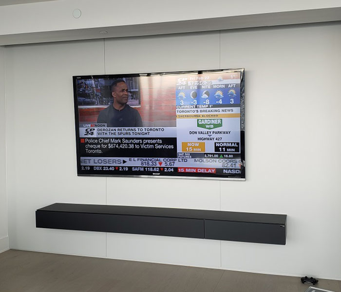 Toronto's Best TV Wall Mounting and A/V Installation Services - SetupTeam