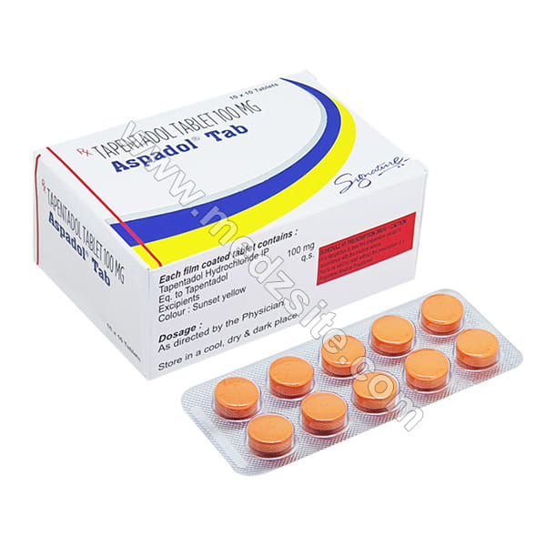 Aspadol 100 mg (Tapentadol) Tablet Treat Muscle Relaxant