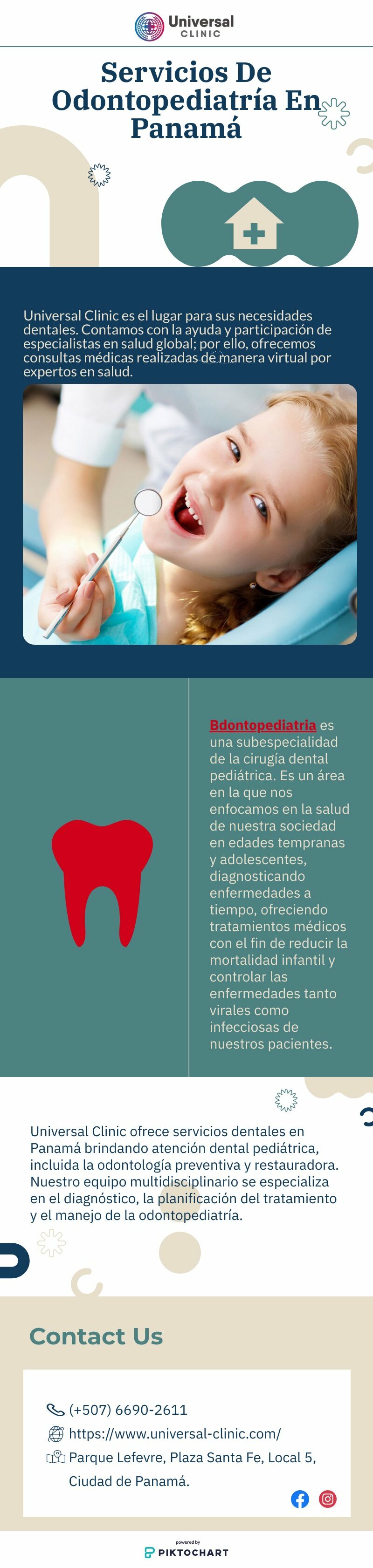 Servicios De Odontopediatría En Panamá | Piktochart Visual Editor