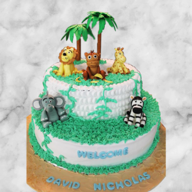 Order Jungle Theme Cake for Birthday Online | FaridabadCake