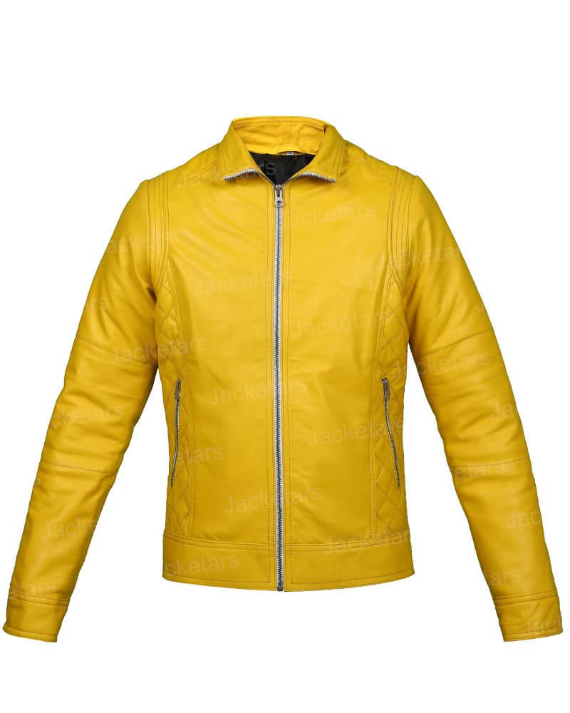 Yellow Womens Leather Jacket | Womens Leather Jacket