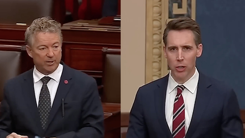 Video: Rand Paul Explains To Josh Hawley Why His Tik Tok Ban Bill Is Unconstitutional