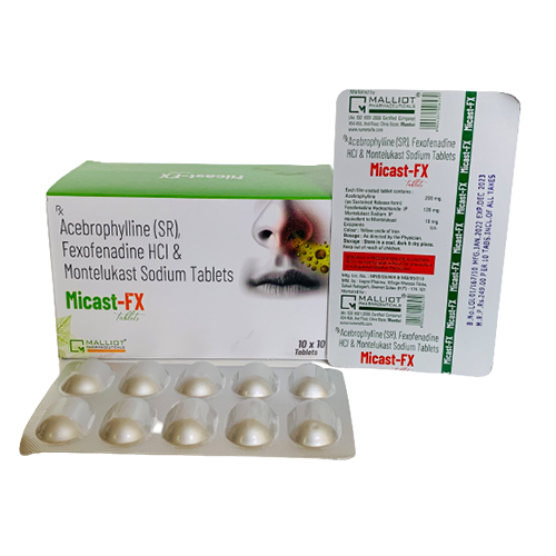 Fexofenadine HCL 120 mg + Montelukast Sodium 10 mg + Acebrophylline(SR) 200 mg Franchise | Fexofenadine HCL 120 mg + Montelukast Sodium 10 mg + Acebrophylline(SR) 200 mg PCD Pharma Company