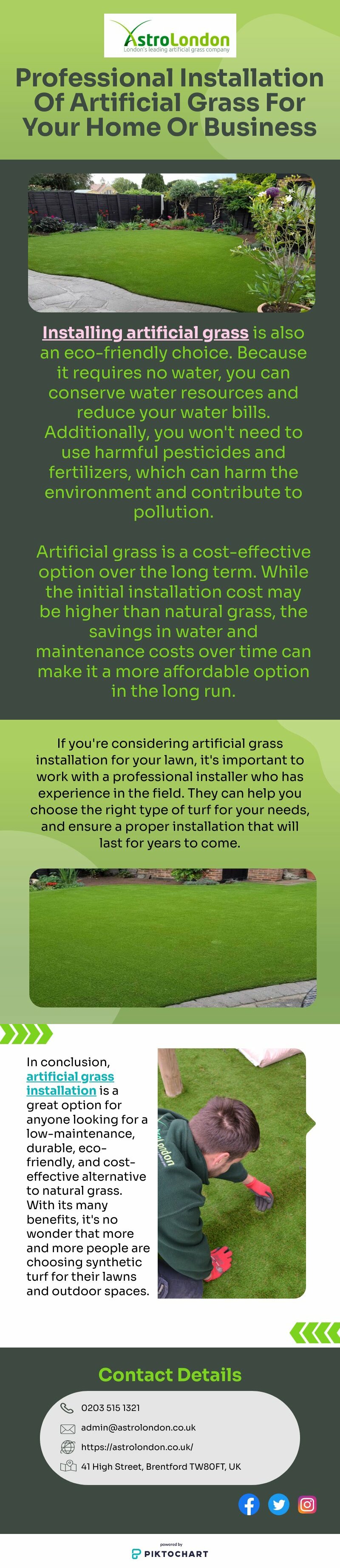 Professional Installation Of Artificial Grass For Your Home  | Piktochart Visual Editor
