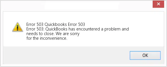 How to Fix QuickBooks Desktop Update Error 503?