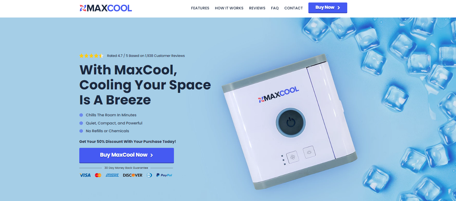MaxCool|MaxCool Portable AC| MaxCool Portable Cooler