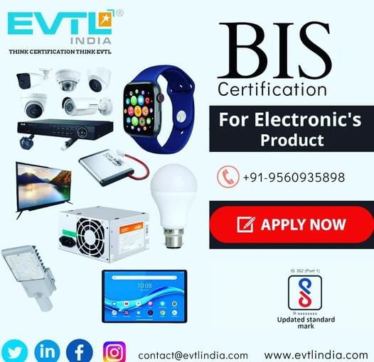 BIS Certificate for Import: EVTL India