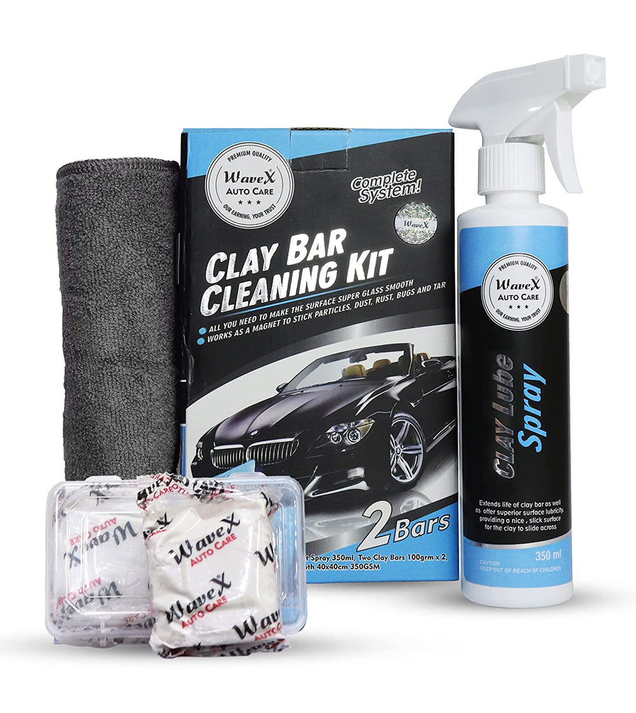 Clay Bar Cleaning Kit With Clay Lube Spray + Microfiber
