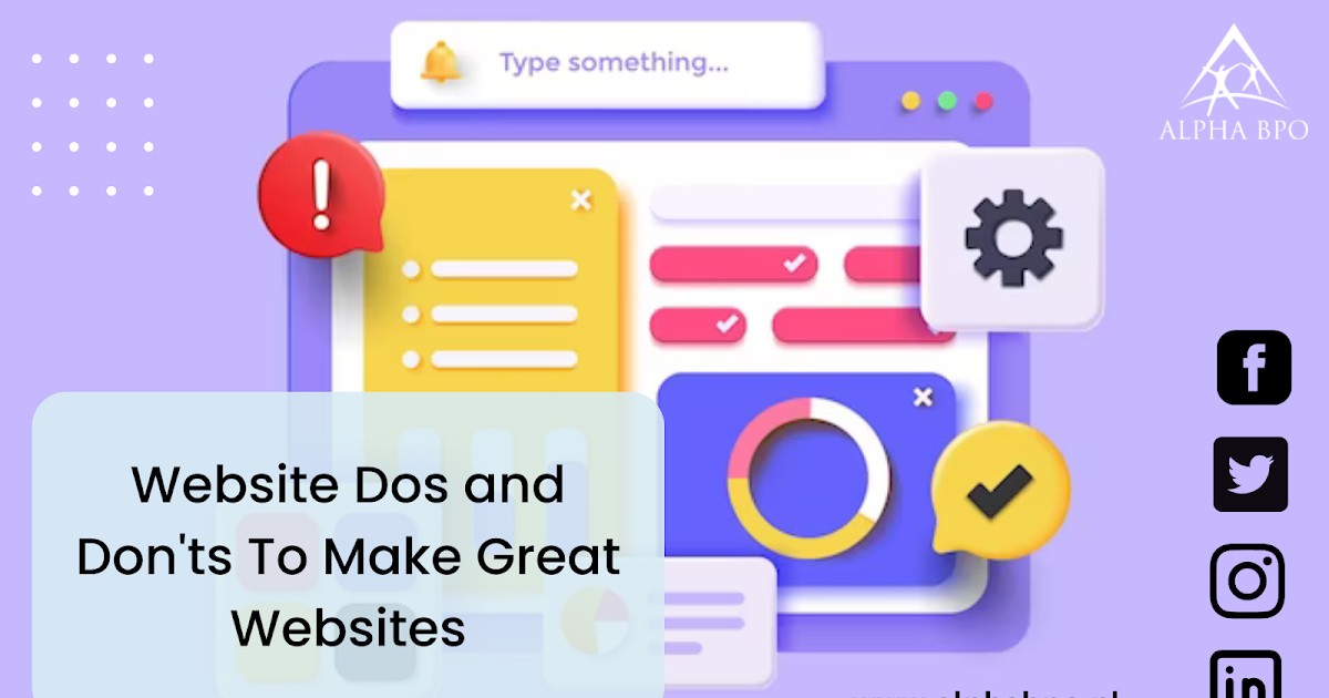 Website Dos and Don'ts To Make Great Websites