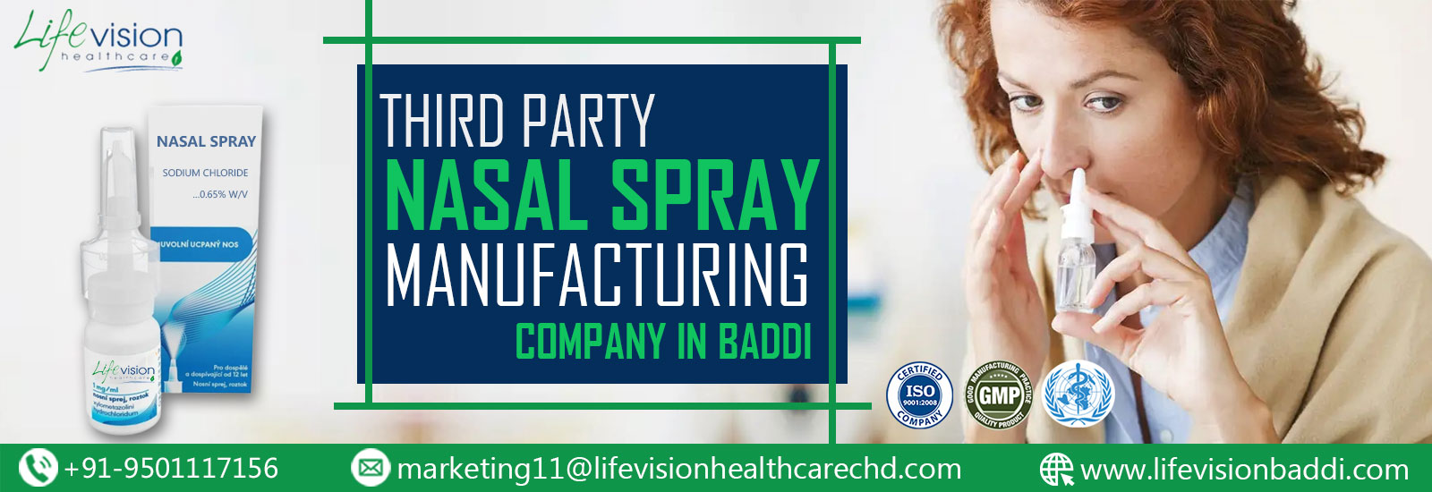 Reliable #1 Third Party Nasal Spray Manufacturer in Baddi