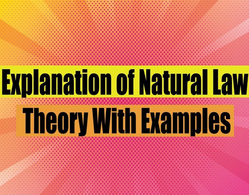 Explanation of Natural Law Theory With Examples