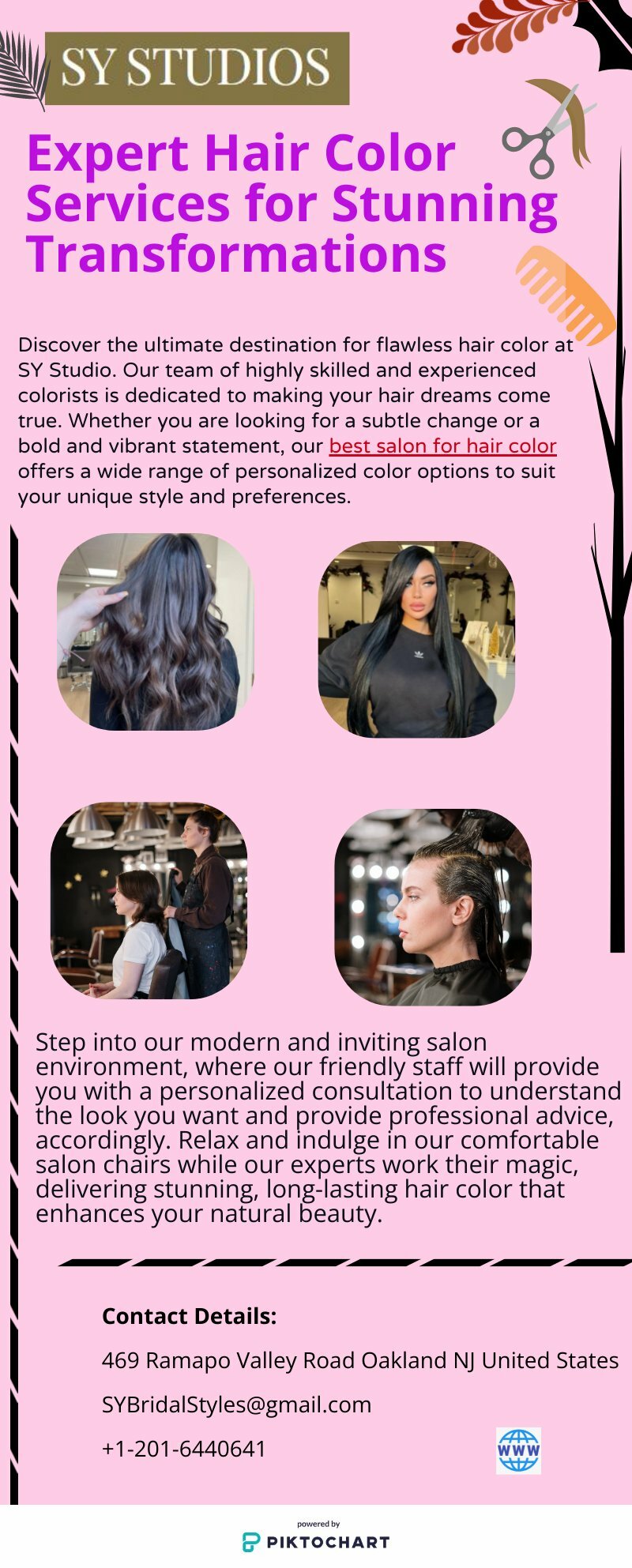 Expert Hair Color Services for Stunning Transformations | Piktochart Visual Editor