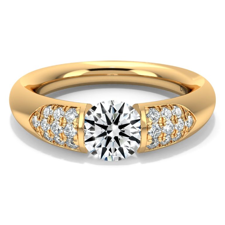 Most Unique Yellow Gold Engagement Rings Eve