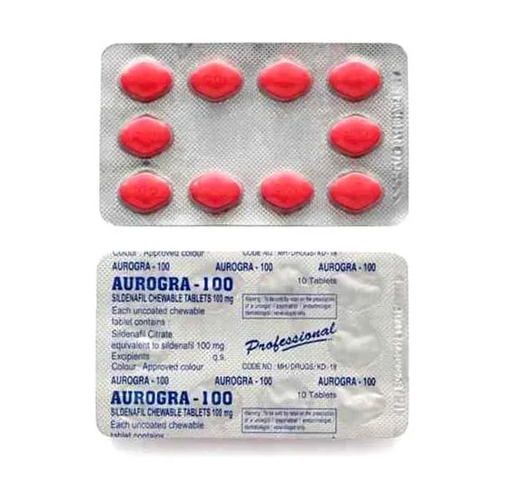 Aurogra 100 Mg | Sildenafil Citrate | Cheap Price
