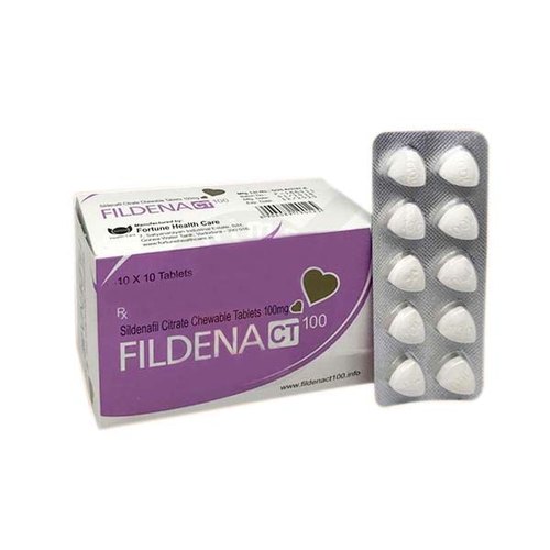 Fildena CT 100 Tablet| Buy Fildena Chewable 100mg online at UK