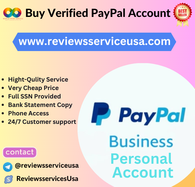 Buy Verified PayPal Account - Business & Personal PayPal