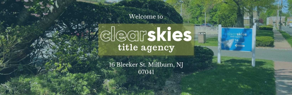 ClearSkies TitleAgency NJ Cover Image