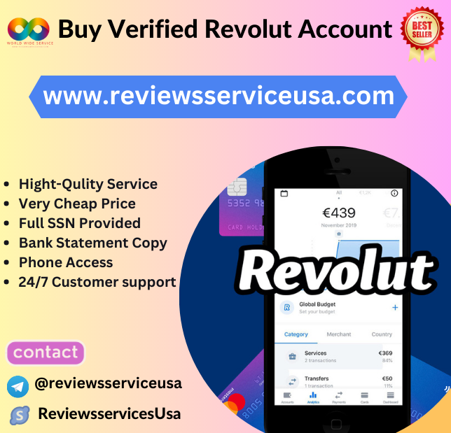 Buy Verified Revolut Account-Personal & Business Account