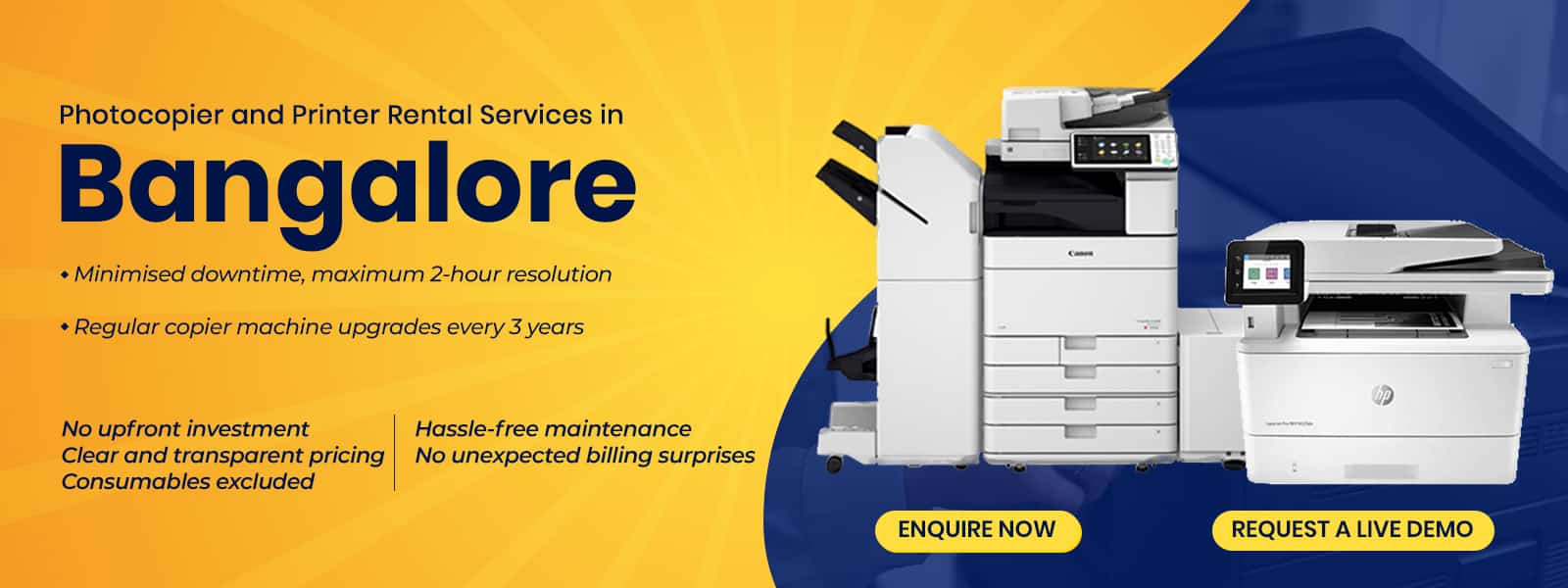 Photocopier Machine Rental in Bangalore | Printer Rental in Bangalore