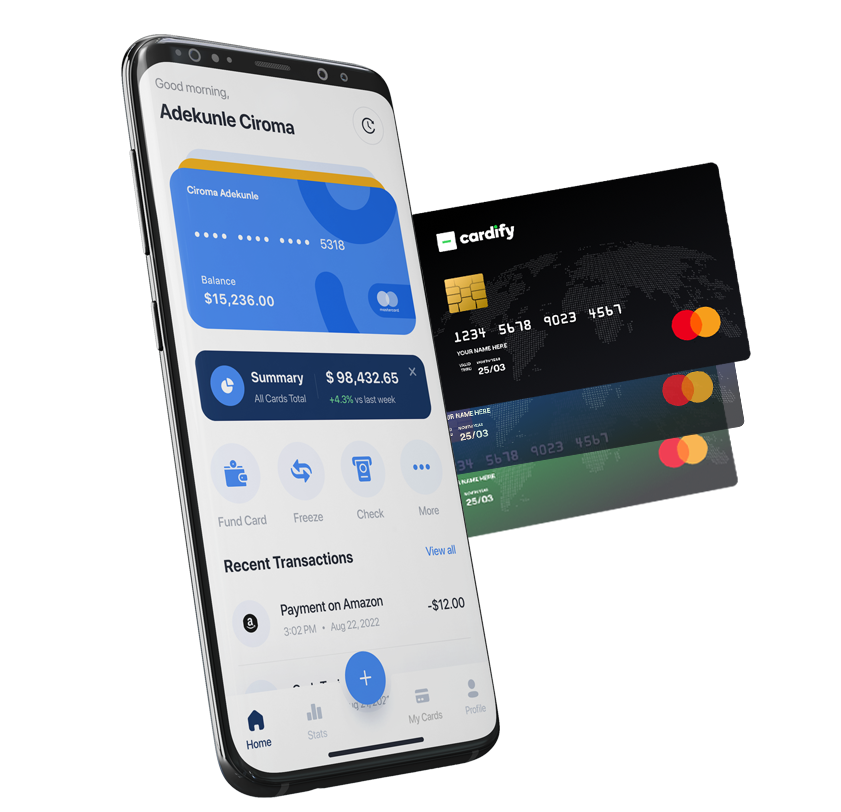 Cardify Africa Cards -Create and Fund Dollar Debit Cards with NGN and USDT: Save, spend and exchange across digital wallets with Cardify.