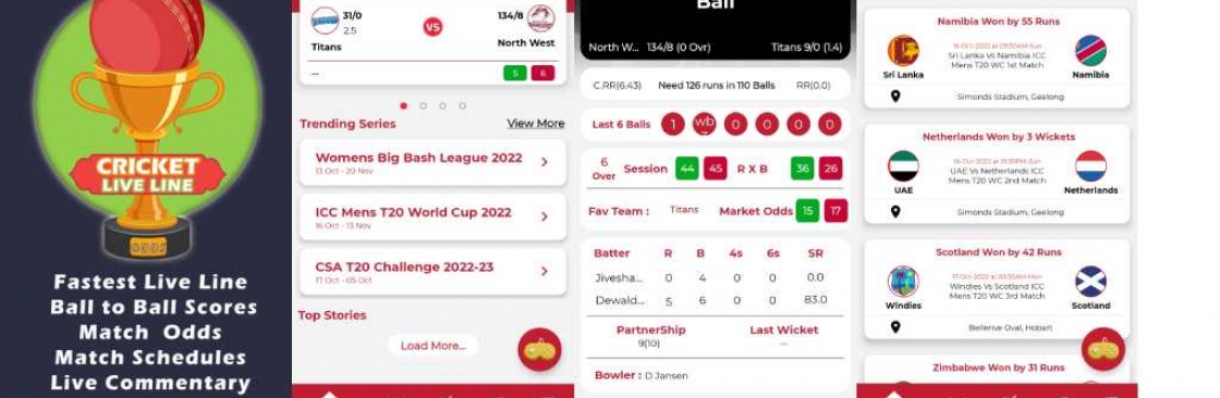 Cricket Live Line App Cover Image