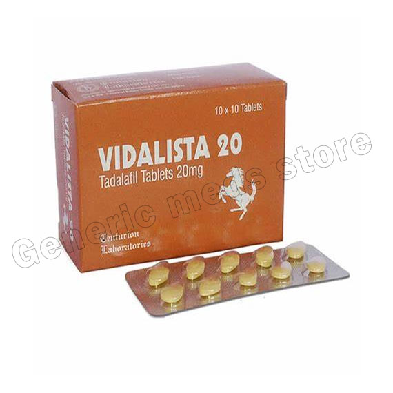 Buy Vidalista 20 mg (Tadalafil/Cialis) | Treat ED | Genericmedsstore