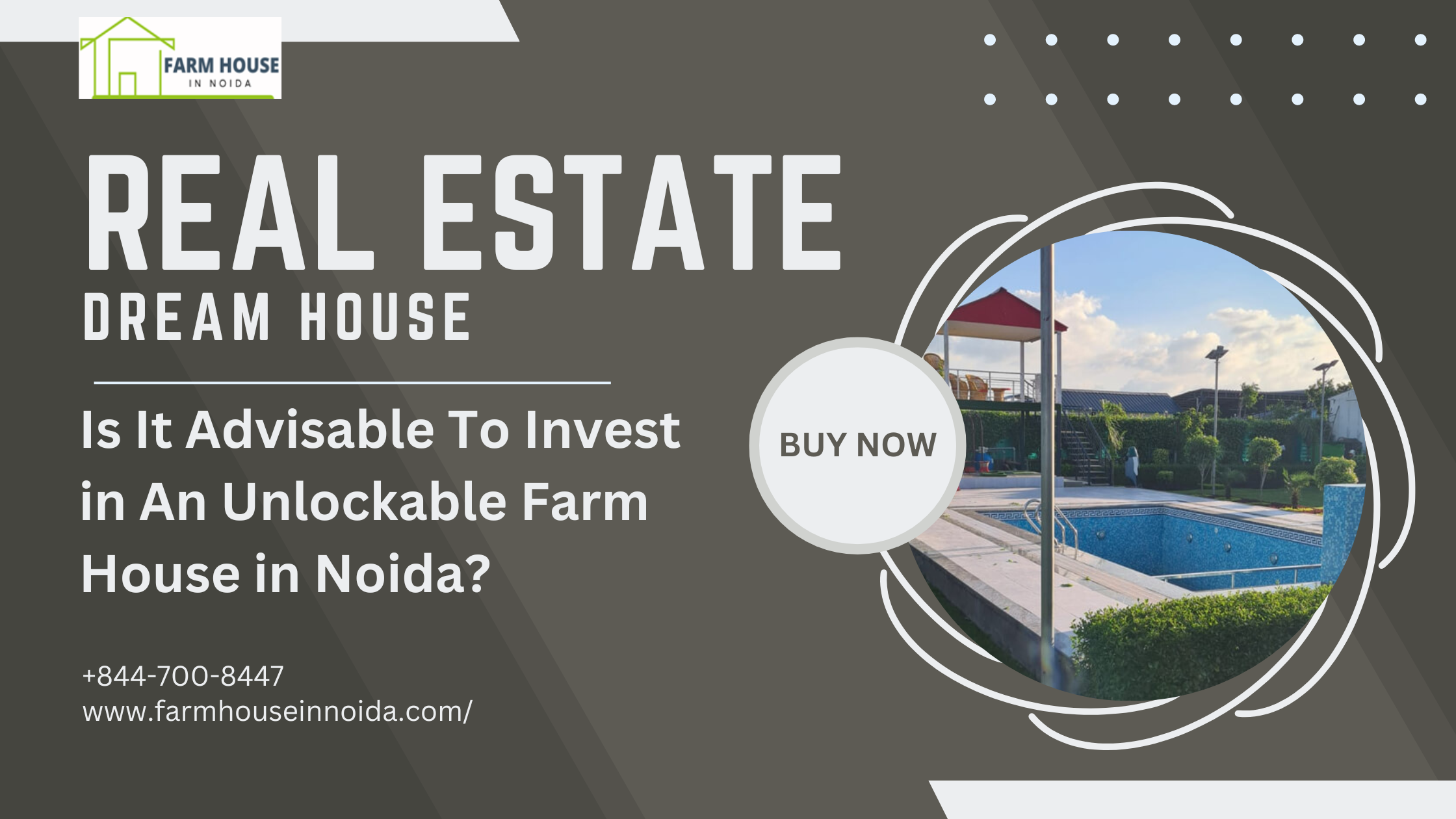 Is It Advisable To Invest in An Unlockable Farm House in Noida? - Articles Webhunk