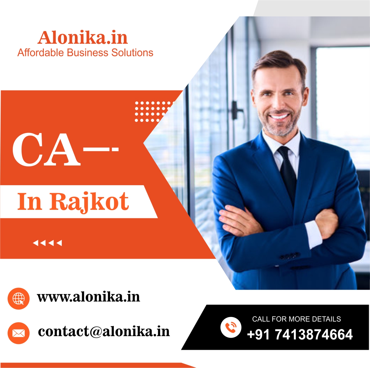 How can I find a qualified and experienced CA in RAJKOT for my financial needs?