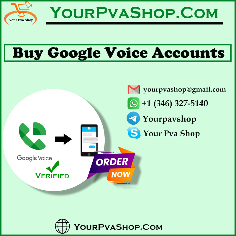Buy Google Voice Accounts. Buy USA And Others Country Voice.