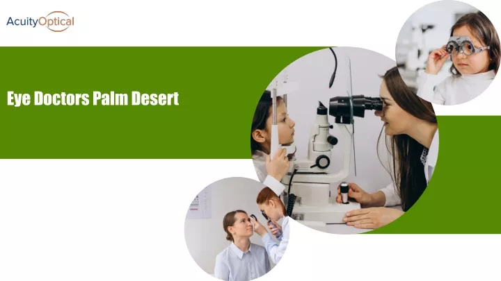 How Eye Doctors Palm Desert Help To Provide Relief For Itching Eyes
