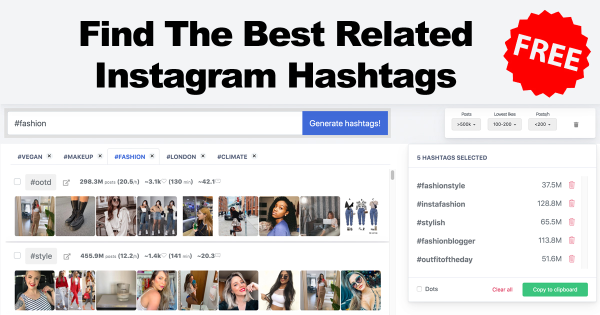 Hashtag Generator for Instagram, Analytics & more | MetaHashtags
