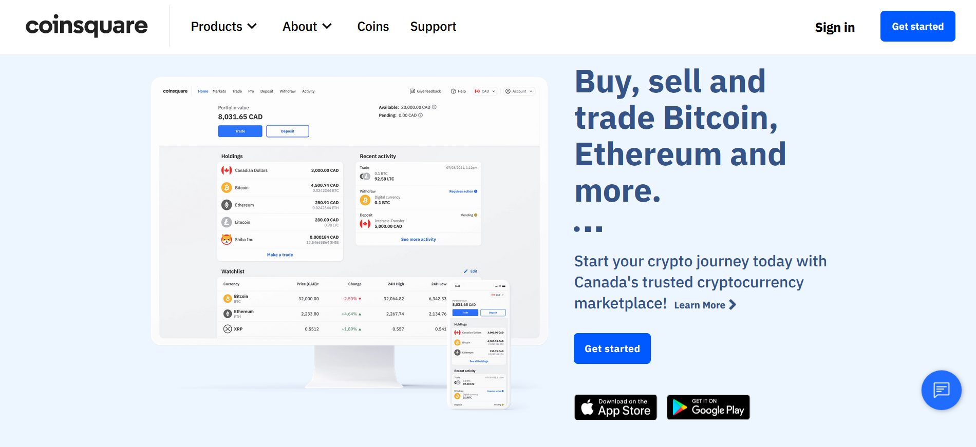 Coinsquare Login | Sign in to your Account – Canada
