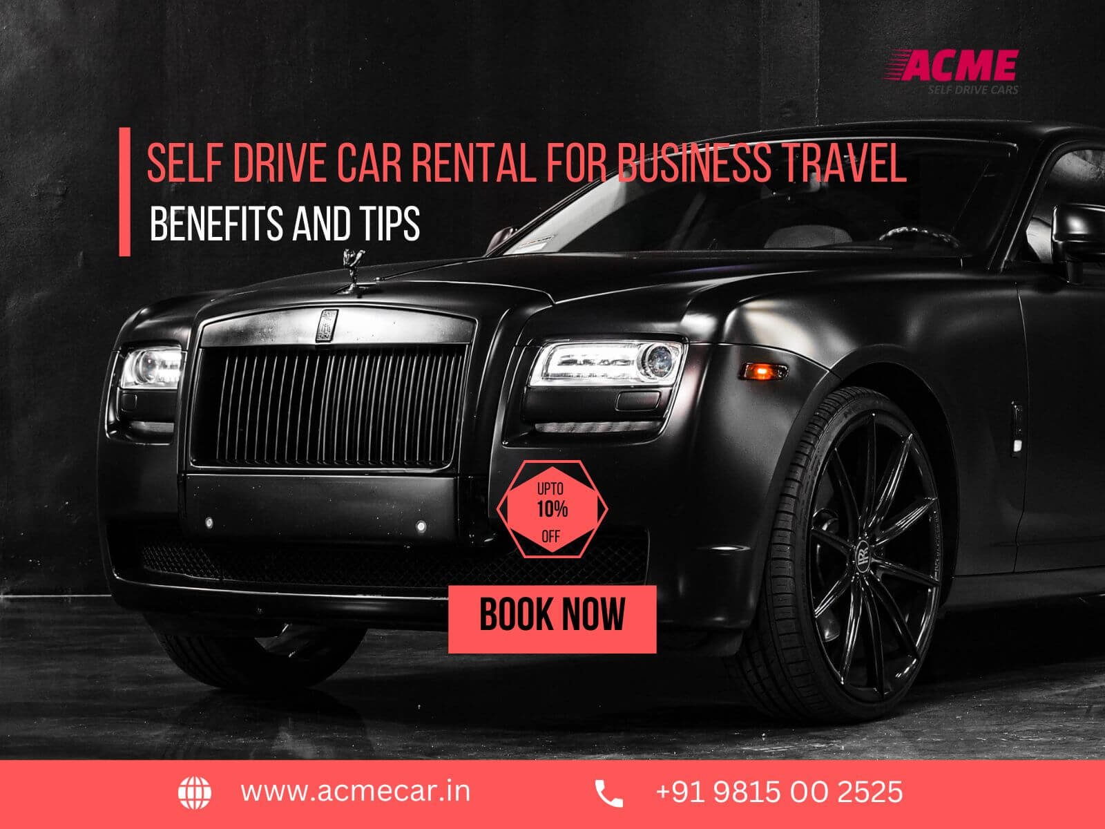 Self Drive Car Rental for Business Travel: Benefits and Tips - ACMECar - Self-Drive Cars